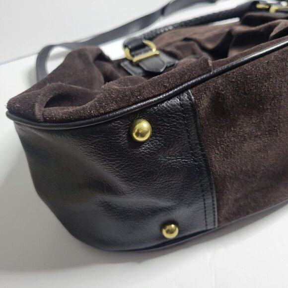 Banana Republic 100% Leather Suede Shoulder Bag OS - Picture 5 of 16
